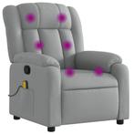 Verstelbare Massagestoel - Lichtgrijs! OP = OP! Relax Nu!, Ophalen of Verzenden, Nieuw, Grijs