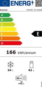 Exquisit KGC087-25-040EB - Koel-vriescombinatie - 5 Jaar, Verzenden, Zo goed als nieuw