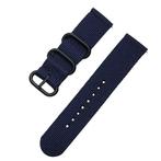 DrPhone Nylon Flex Strap - Nylon Horlogeband - 18mm - Zwarte, Verzenden, Nieuw