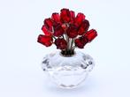 Figuur - Swarovski - Vaas met 15 Rode Rozen (Boxed +