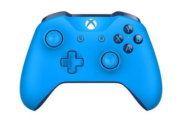 Xbox One S Controller - Blauw - Microsoft (origineel) Xbox, Spelcomputers en Games, Spelcomputers | Xbox | Accessoires, Zo goed als nieuw