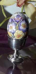 Eierdopje (3) - .925 zilver, Antiek en Kunst