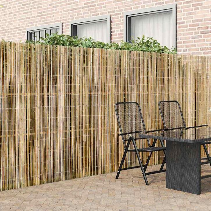 vidaXL Bamboehek Naturel 300 x 180 cm Bamboe, Tuin en Terras, Schuttingen, Nieuw, Hout, Verzenden