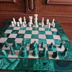 Schaakspel - malachiet en marmer