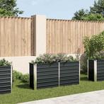 vidaXL Plantenbak verhoogd 160x40x77 cm gegalvaniseerd staal, Tuin en Terras, Bloembakken en Plantenbakken, 100 cm of meer, Verzenden