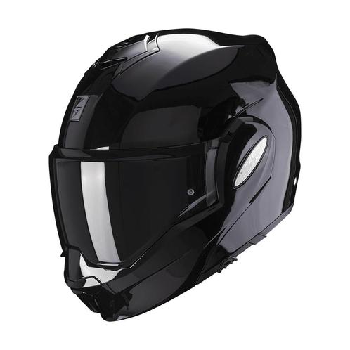 Scorpion Exo-tech EVO - Zwart, Motoren, Kleding | Motorhelmen, S, Systeemhelm, Verzenden