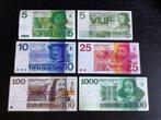 Nederland - 6 banknotes Gulden 1968-1973