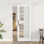 vidaXL Schuifdeur Handmatig Wit 73.5 x 198.5 cm Hout en, Doe-het-zelf en Verbouw, Deuren en Horren, Verzenden, Nieuw