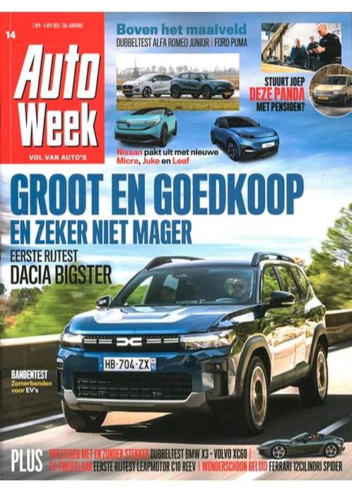 AutoWeek - 14 2025, Boeken, Tijdschriften en Kranten, Sport en Vrije tijd, Nieuw, Verzenden