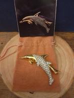Swarovski - Beeldje - Broche dolfijnen limited edition -