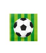 Voetbal Servetten 16cm 16st, Verzenden, Nieuw