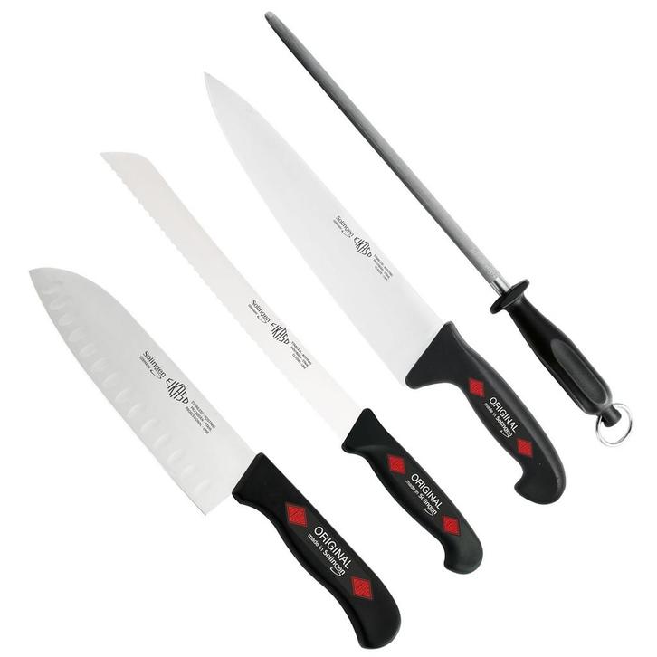 Eikaso Solingen Professionele slagersmessenset – 4-delig.., Huis en Inrichting, Keuken | Bestek, Bestekset, Nieuw, Kunststof, Ophalen of Verzenden