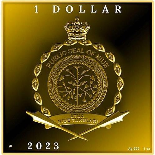 Niue. 1 Dollar 2023 Two Crabs 170th Anniversary of Vincent, Postzegels en Munten, Munten | Europa | Niet-Euromunten