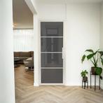 Stalen Binnendeur - Wit - 4 Vlaks - Rook glas, Doe-het-zelf en Verbouw, Deuren en Horren, Minder dan 80 cm, Binnendeur, Nieuw