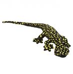 Pluche gekko zwart met geel 62 cm - Knuffel reptielen, Nieuw, Ophalen of Verzenden