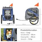 TRUUSK Dierenaanhanger Fietskar - Opvouwbaar - Inclusief Reg, Dieren en Toebehoren, Honden-accessoires, Verzenden, Nieuw