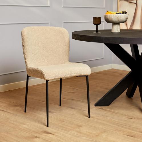Eetkamerstoel Tess | Beige, Huis en Inrichting, Stoelen, Nieuw, Ophalen of Verzenden
