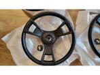 Veiling - 2x Stuurwiel zwart 3 spaaks, Watersport en Boten, Nieuw