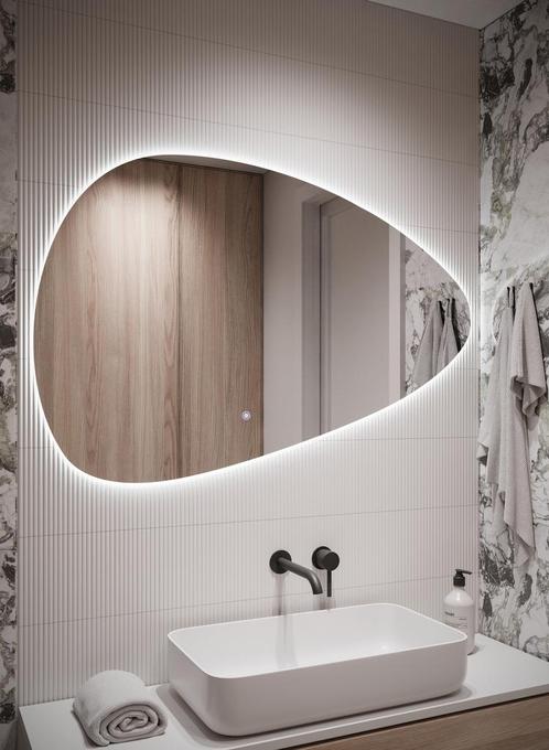 Badkamerspiegel Sona - 118 x 78 cm - LED - Verwarming, Huis en Inrichting, Badkamer | Badkamermeubels, Nieuw, Overige typen, Verzenden