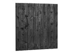 Zwart Gespoten Tuinscherm | 21 Planks | 2 Hoogtes, Nieuw, Minder dan 3 meter, 1 tot 2 meter, Verzenden