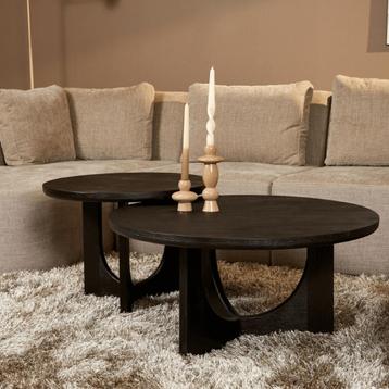 Salontafel Guus | Zwart | 80 cm beschikbaar voor biedingen