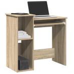 vidaXL Bureau met schappen 84x40x78 cm bewerkt hout sonoma, Verzenden, Nieuw