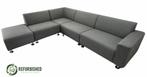 Refurbished 5-zits hoekbank grijs Montel | 6 mnd garantie!, Gebruikt, Losse elementen, Hoekbank, 300 cm of meer