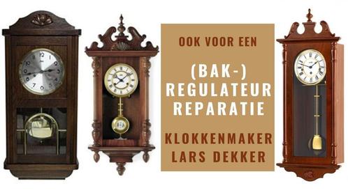 BAKREGULATEUR REPARATIE - Klokkenmaker Lars Dekker Alkmaar, Antiek en Kunst, Antiek | Klokken