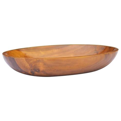 vidaXL Wastafel 60x40x10 cm massief teakhout, Doe-het-zelf en Verbouw, Sanitair, Nieuw, Verzenden