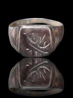 Middeleeuws Zilver, Interesting Islam Seal Ring (Zonder