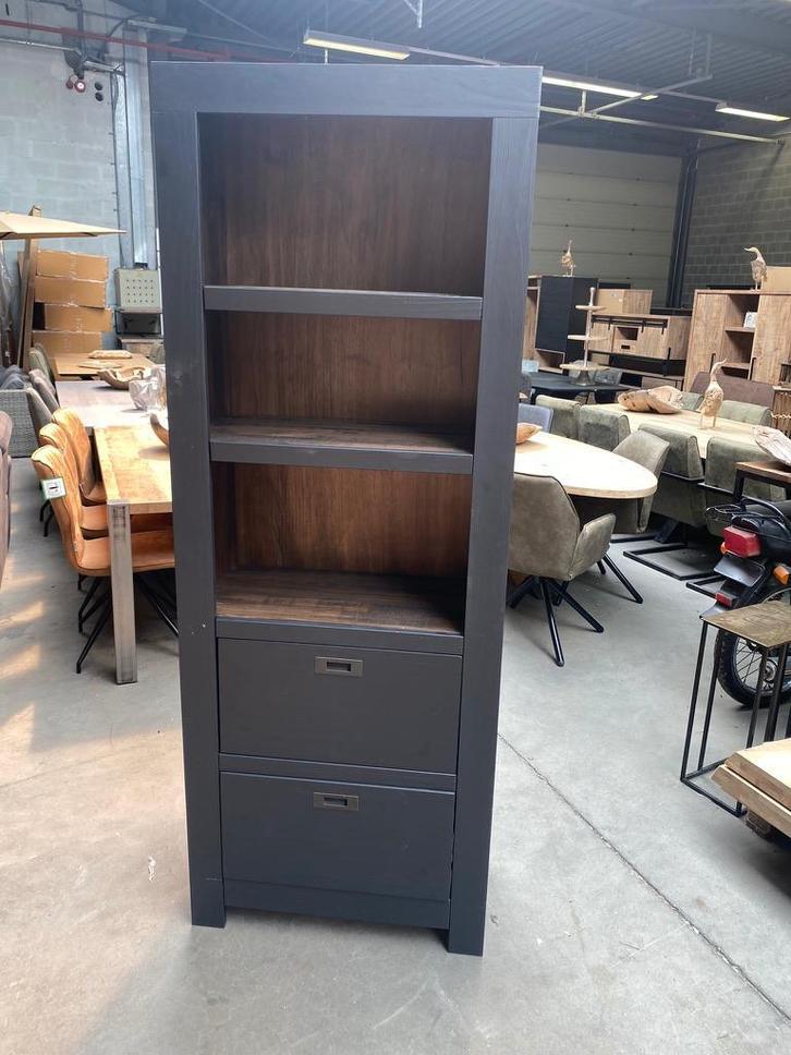 Bergkast, antraciet (nieuw, outlet), Huis en Inrichting, Kasten | Wandmeubels, Nieuw, Met lade(s), Met plank(en), Overige houtsoorten