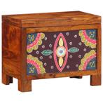 vidaXL Opslagdoos Multikleur 50 x 30 x 40 cm Massief, Verzenden, Nieuw, Minder dan 50 cm, Minder dan 100 cm