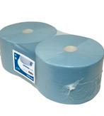Industriepapier 3-lgs blauw 380 mtr x 24 cm - 2 rollen, Verzenden