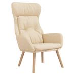 Relaxstoel Creme - Als Nieuw! Retourdeal - Beperkte Voorraad, Ophalen of Verzenden, Nieuw, Wit
