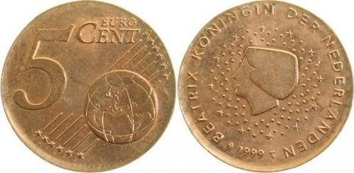 Fehlpraegung 5 Cent 1999 Nederland auf 2 C gepraegt, Postzegels en Munten, Munten | Europa | Niet-Euromunten, Verzenden