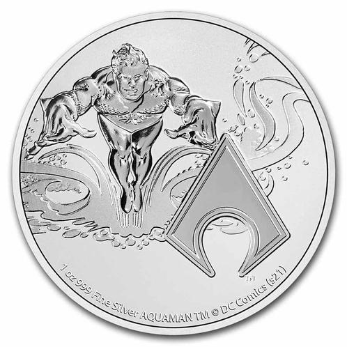 Niue - DC Comics - #4 Aquaman 1 oz 2022 (15.000 oplage), Postzegels en Munten, Munten en Bankbiljetten | Verzamelingen, Munten