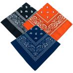 Fako Fashion® - 3-Pack Paisley Bandana - Boeren Zakdoek -, Verzenden, Nieuw