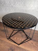 J.Reinhardt - Louis Vuitton Coffee Table - Noir & Gold Ø50cm
