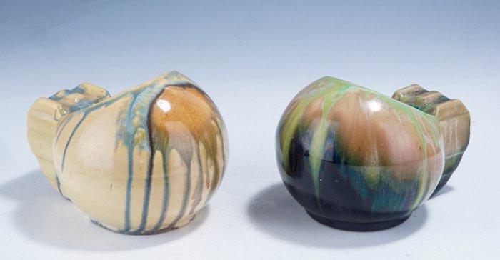 Faienceries de Thulin - Asbak (2) - Art Deco sier asbakken, Antiek en Kunst, Kunst | Designobjecten