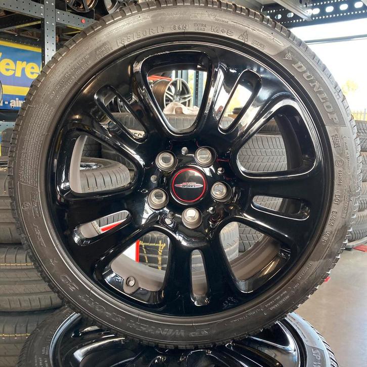 17 inch originele Mini Cooper winterset  | 0925-19, Auto-onderdelen, Banden en Velgen, 17 inch, Winterbanden, 185 mm, Gebruikt