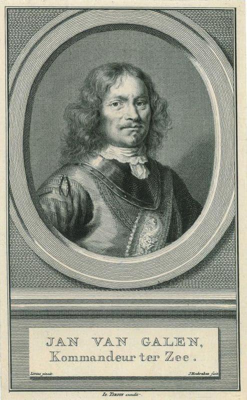 Portrait of Johan Jan van Galen, Antiek en Kunst, Kunst | Etsen en Gravures