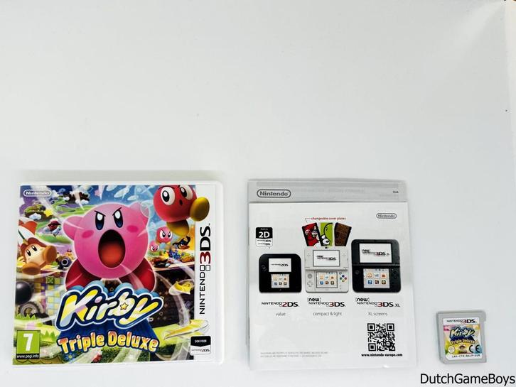 Nintendo 3DS - Kirby - Triple Deluxe - HOL, Spelcomputers en Games, Games | Nintendo 2DS en 3DS, Gebruikt, Verzenden