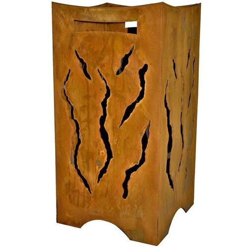 Metalen vuurton | Vlam vuurkorf tuindecoratie, Huis en Inrichting, Woonaccessoires | Wanddecoraties, Nieuw, Verzenden
