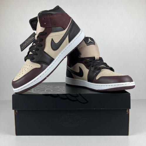 Nike - Air Jordan 1 Mid SE Velvet Brown/Earth-Sanddrift -, Kleding | Heren, Schoenen