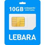 Lebara 10GB + onbeperkt min/sms | Koop hier uw simkaart, Verzenden, Nieuw, Overige providers, Prepaidkaart