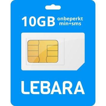 Lebara 10GB + onbeperkt min/sms | Koop hier uw simkaart beschikbaar voor biedingen