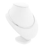 Witgouden omega schakelcollier (Ketting), Sieraden, Tassen en Uiterlijk, Kettingen, Ophalen of Verzenden, Gebruikt, Overige kleuren