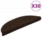 vidaXL Trapmatten zelfklevend 30 stuks 56x17x3 cm bruin, Doe-het-zelf en Verbouw, Ladders en Trappen, Verzenden, Nieuw