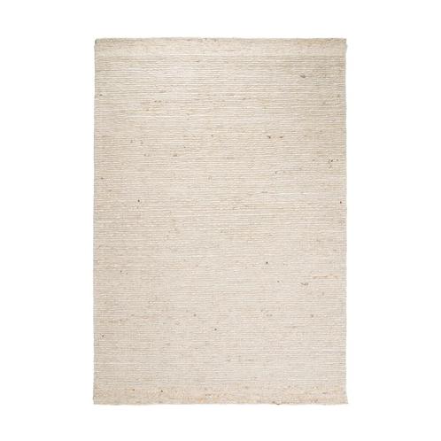 *WOONWINKEL* By-Boo Takara Vloerkleed Wol Geweven Ivoorkleur, Huis en Inrichting, Woonaccessoires | Overige, Nieuw, Verzenden