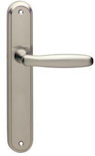 Intersteel Deurkruk / Deurklink Bjorn op schild blind nikkel, Doe-het-zelf en Verbouw, Hang- en Sluitwerk, Nieuw, Ophalen of Verzenden